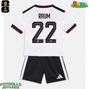 Tyskland David Raum #22 Hemmaställ Barn VM 2026 Kortärmad (+ Korta byxor)